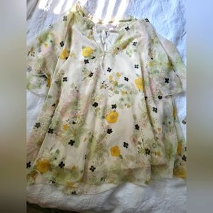 LC Lauren Conrad Floral Top